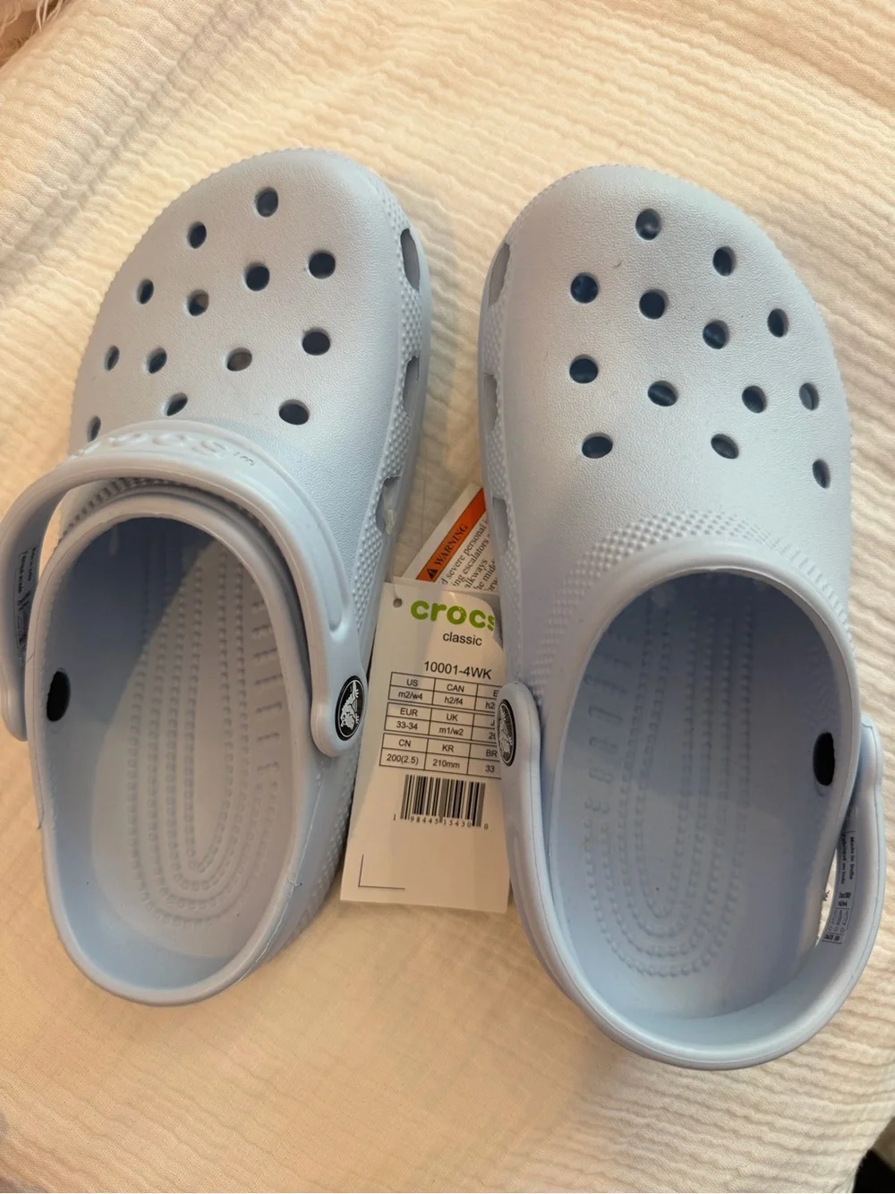 CROCS Kids Classic Clog in Pale Blue